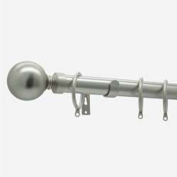 Brushed Steel Ball | 28mm | Curtain Pole