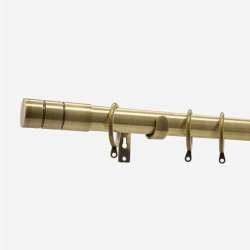 Antique Brass Barrel | 28mm | Curtain Pole