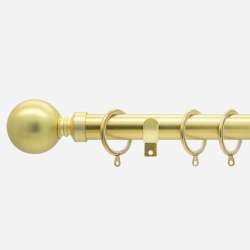 Brushed Gold Ball | 28mm | Curtain Pole