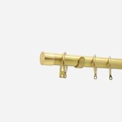Brushed Gold End Cap | 28mm | Curtain Pole
