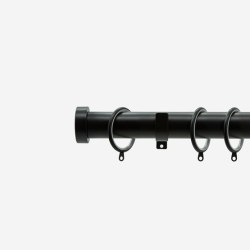 Matt Black Stud | 28mm | Curtain Pole