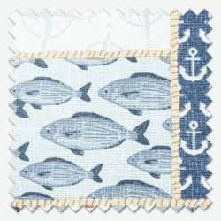 Coast Blue | Roman Blind