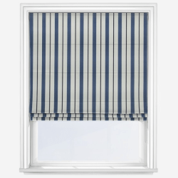 Seaton Stripe Navy | Roman Blind