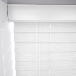 Embossed Ice White | String | Venetian Faux Wood Blind