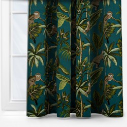 Monkey Teal | Curtain