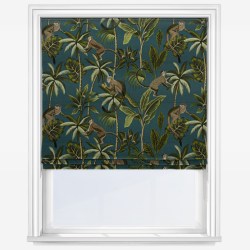 Monkey Teal | Roman Blind