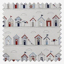 Beach Huts | Roman Blind