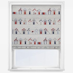Beach Huts | Roman Blind