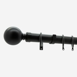 Matt Black Ball | 28mm | Curtain Pole